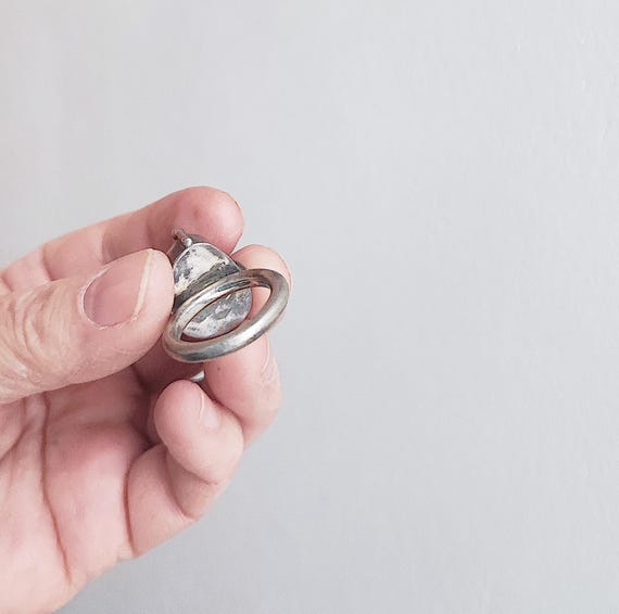 Unique carnelian ring, solid sterling silver stat… - image 9
