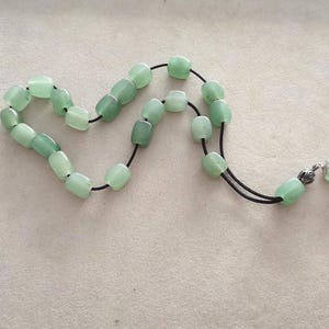 Pale green worrybeads, sterling silver and green agate, prayer beads- mala, pistachio green greek komboloi