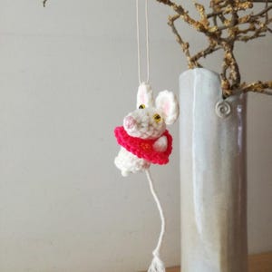 Mousey crochet toy, amigurumi girl mouse, cute crochet mouse with pink dress, crochet animals amigurumi collection, mouse miniature toy