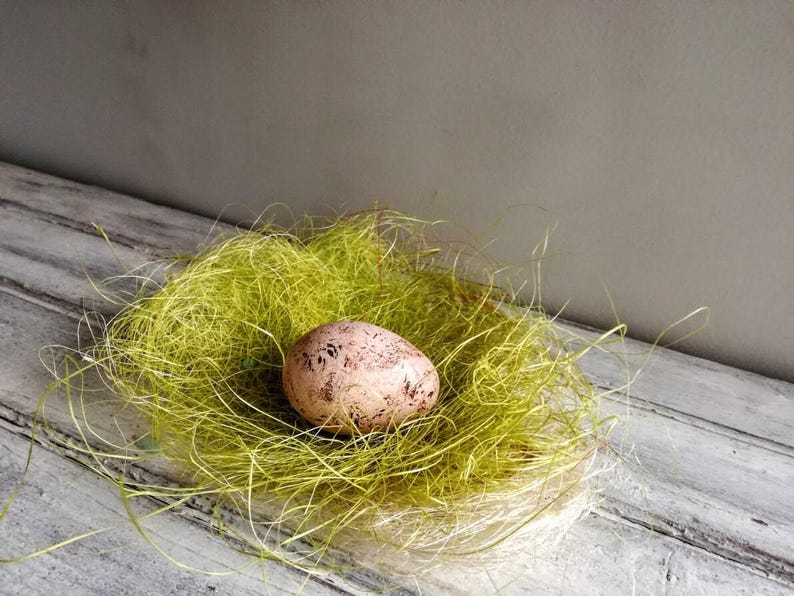 Beige easter egg, solid ceramic easter egg, pinkish beige, splotched egg, easter decor egg, small easter egg, greek easter egg, natural egg image 4