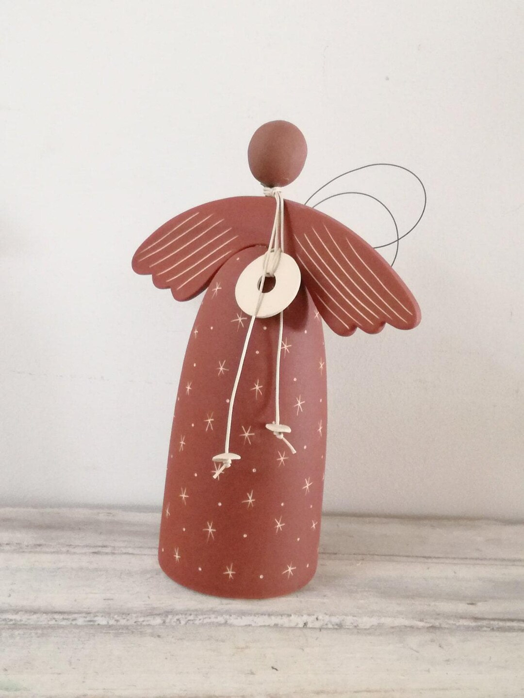 Ceramic Angel Sculpture, Stoneware Pottery Angel, Abstact Angel ...