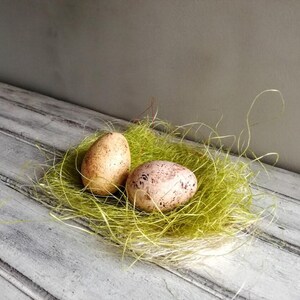 Beige easter egg, solid ceramic easter egg, pinkish beige, splotched egg, easter decor egg, small easter egg, greek easter egg, natural egg image 5