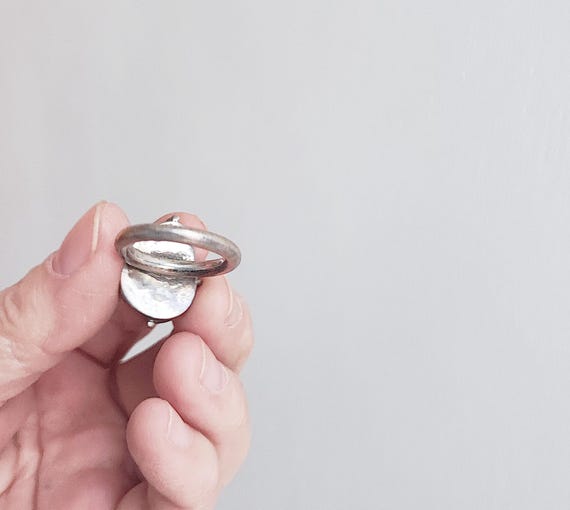 Unique carnelian ring, solid sterling silver stat… - image 10