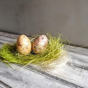 Tan easter egg, solid ceramic easter egg, apricot beige, splotched egg, easter decor egg, small easter egg, greek easter egg, natural egg image 4