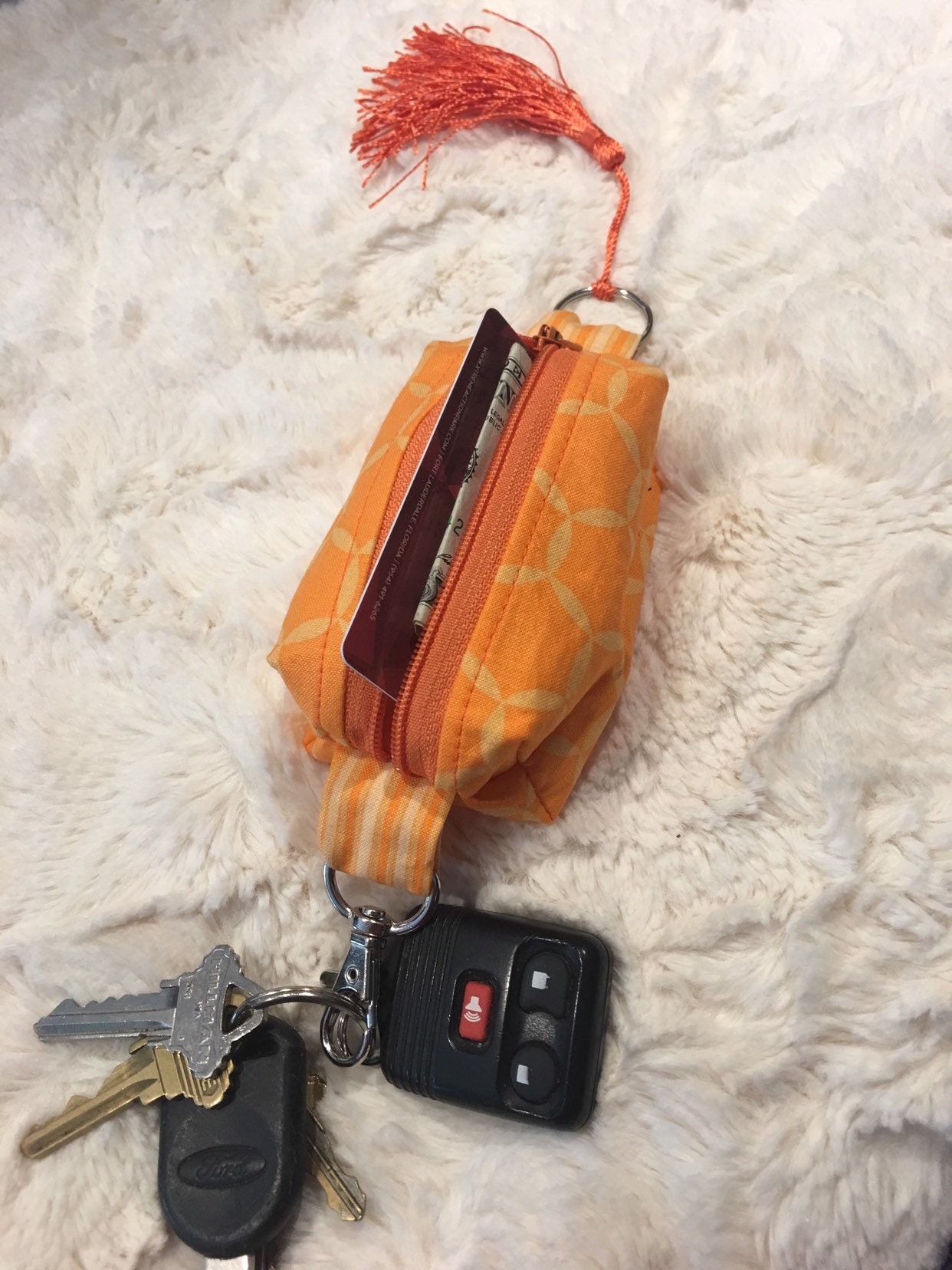 Sunglass case, keychain wallet, coin purse, ID wallet, student gift