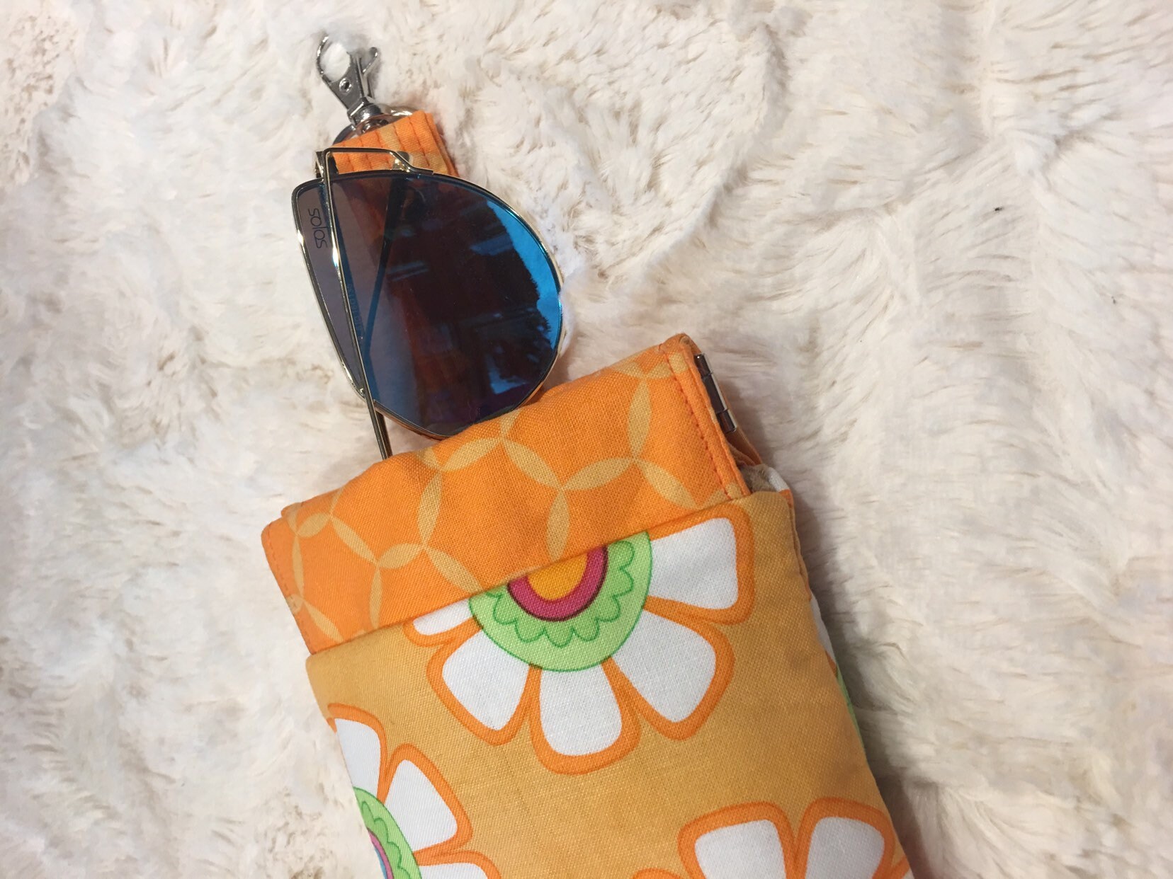 Sunglass case, keychain wallet, coin purse, ID wallet, student gift