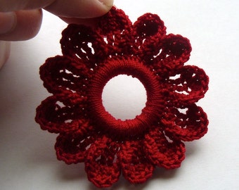 Crochet Flower Pattern -- PDF