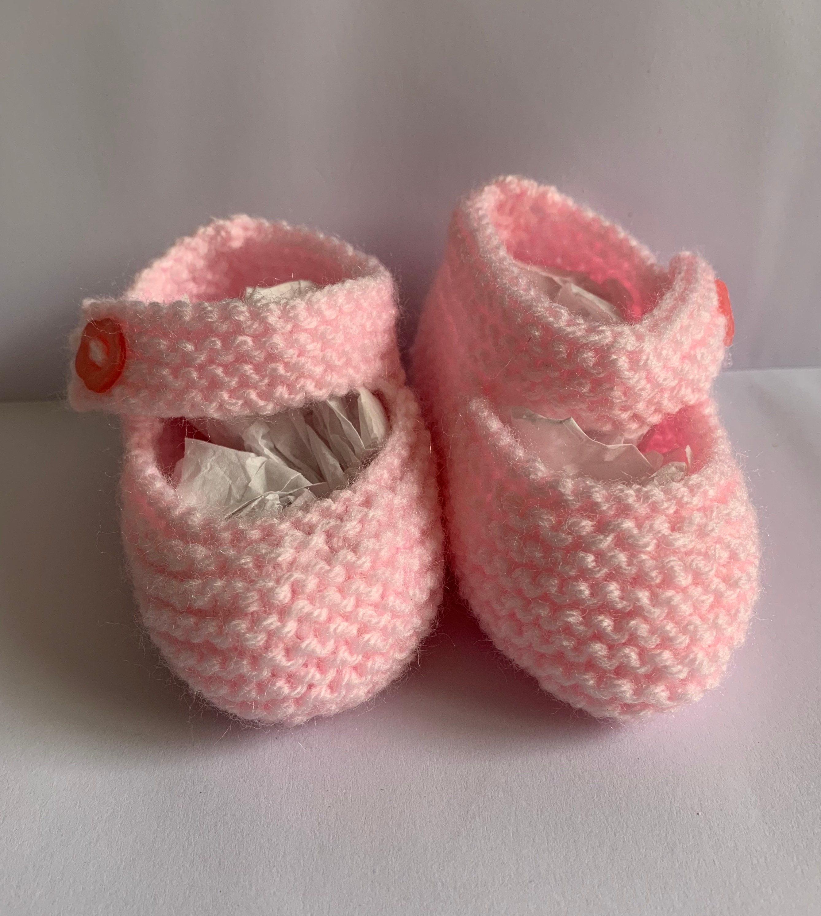 Knitted baby booties baby socks size 0 size 6-12 months | Etsy