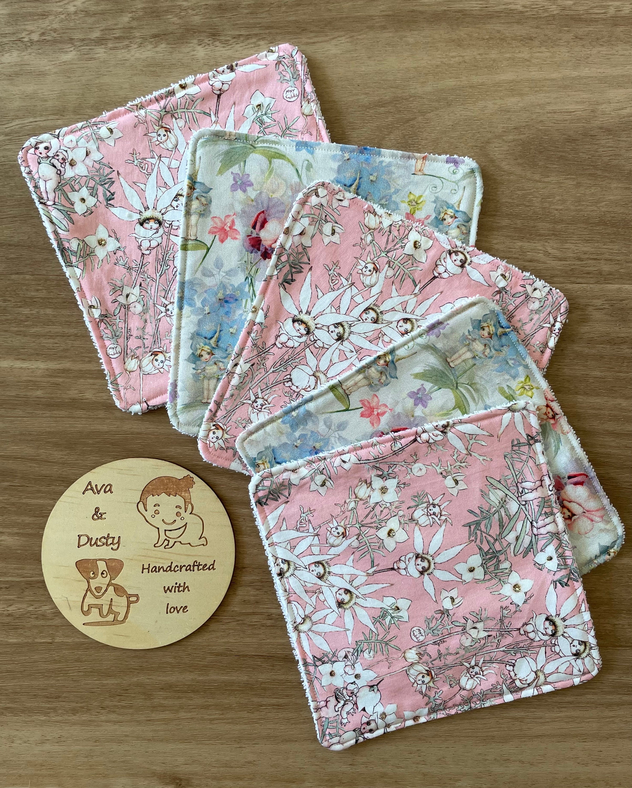 Reusable Wipes Wash Cloths Baby Wipes Mini Burp Cloth Baby Etsy Australia