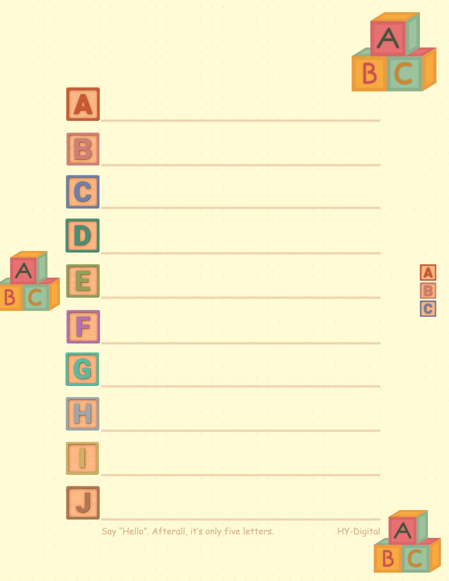 To Do Task Abcd To Do List, Printable, Daily Checklist, Task List, Planner, Note ...