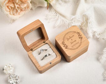 Personalized wooden ring box, wedding gift, anniversary gift, proposal/engagement ring box