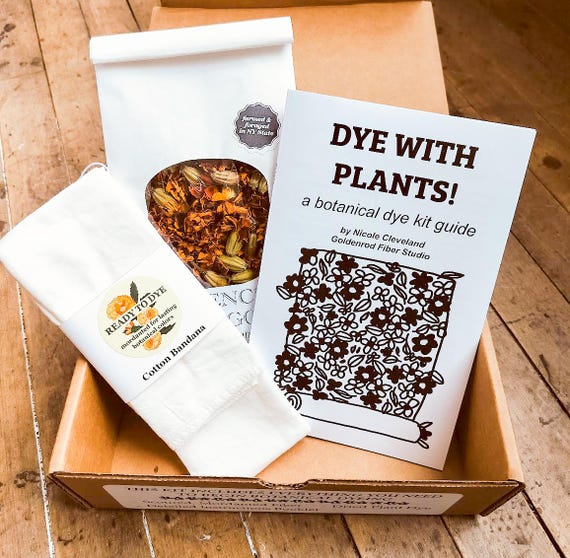 Botanical Dye Kit - Choose your own dye and yarn or cloth with instructions