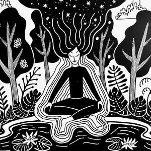 Des illustrations originales sur des cartes postales imprimées ! Le pouvoir zen !