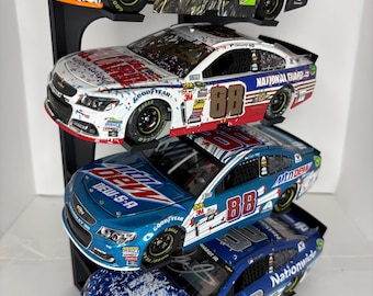 Side Facing Slanted Four Tier 1/24 NASCAR Diecast Stand/Display
