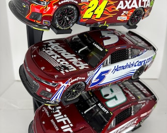Side Facing Slanted Three Tier 1/24 NASCAR Diecast Stand/Display
