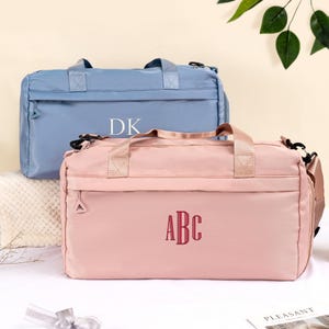 Personalised Bag,Embroidered Duffle Bag,Weekender Bags,Travel Bag for Her,Groomsman Proposal,Birthday Gift,Honeymoon Bag,Bridal Party Gifts