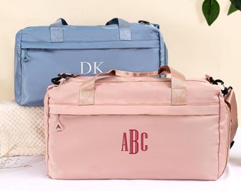 Personalised Bag,Embroidered Duffle Bag,Weekender Bags,Travel Bag for Her,Groomsman Proposal,Birthday Gift,Honeymoon Bag,Bridal Party Gifts