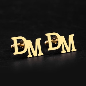 Gemelos de padrinos de boda personalizados, gemelos iniciales, gemelos de nombre personalizado, propuesta de padrinos de boda, regalos de padrinos de boda, gemelos de boda, regalo de padrino