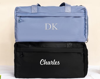 Personalized Duffle Bag,Weekender Bags with Name,Embroidered Overnight Bag,Gym Travel Bag,Groomsman Gift,Boyfriend Gift,Gift for Him Her