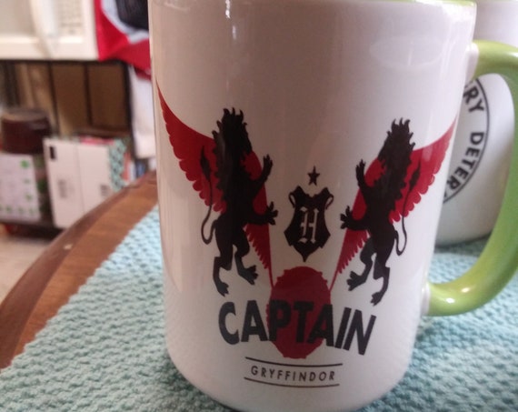 Hogwarts Gryffindor Captain Mug, Ceramic Cup, 15 ounce