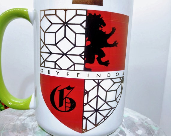 Hogwarts Gryffindor Shield Mug, Ceramic Cup, 15 ounce