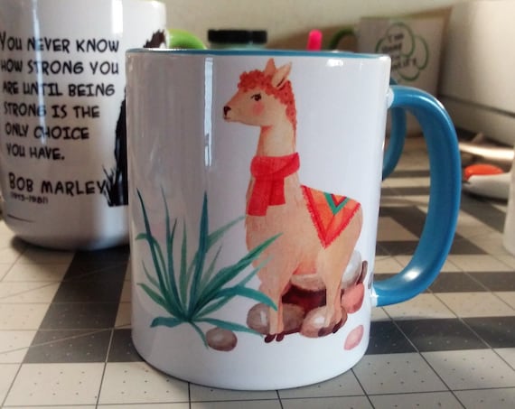 Coffee Cup, llama, Ceramic Cup, 11 ounce