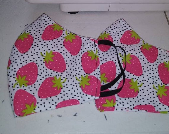 Face Mask, Double sided, Dust Face Mask,Cotton Fashion, Washable, Strawberries; 3 sizes