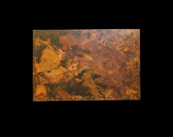 20 Gauge Rectangular Copper Tabletop – Hand Hammered – Side, Accent or Dining Tabletop