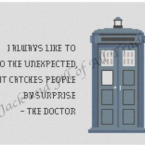 Doctor Who: Surprise Cross Stitch PATTERN