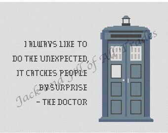 Doctor Who: Surprise Cross Stitch PATTERN