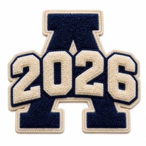Gepersonaliseerde geborduurde patches - Gepersonaliseerde afstudeermonogrampatch