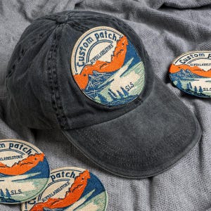 Parches bordados personalizados para gorras / Parches termoadhesivos personalizados para gorras / Parches con logotipo al por mayor