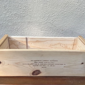 Holz Weinkiste/Einzelne Weinkiste (aus Songbook in Napa Valley)