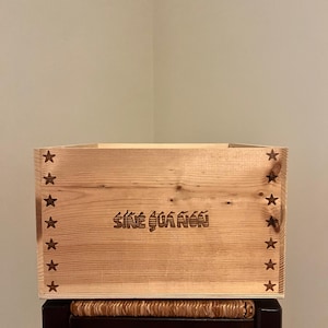 Oversized Wooden Wine Crate Box (Sine Qua Non BOX ONLY)