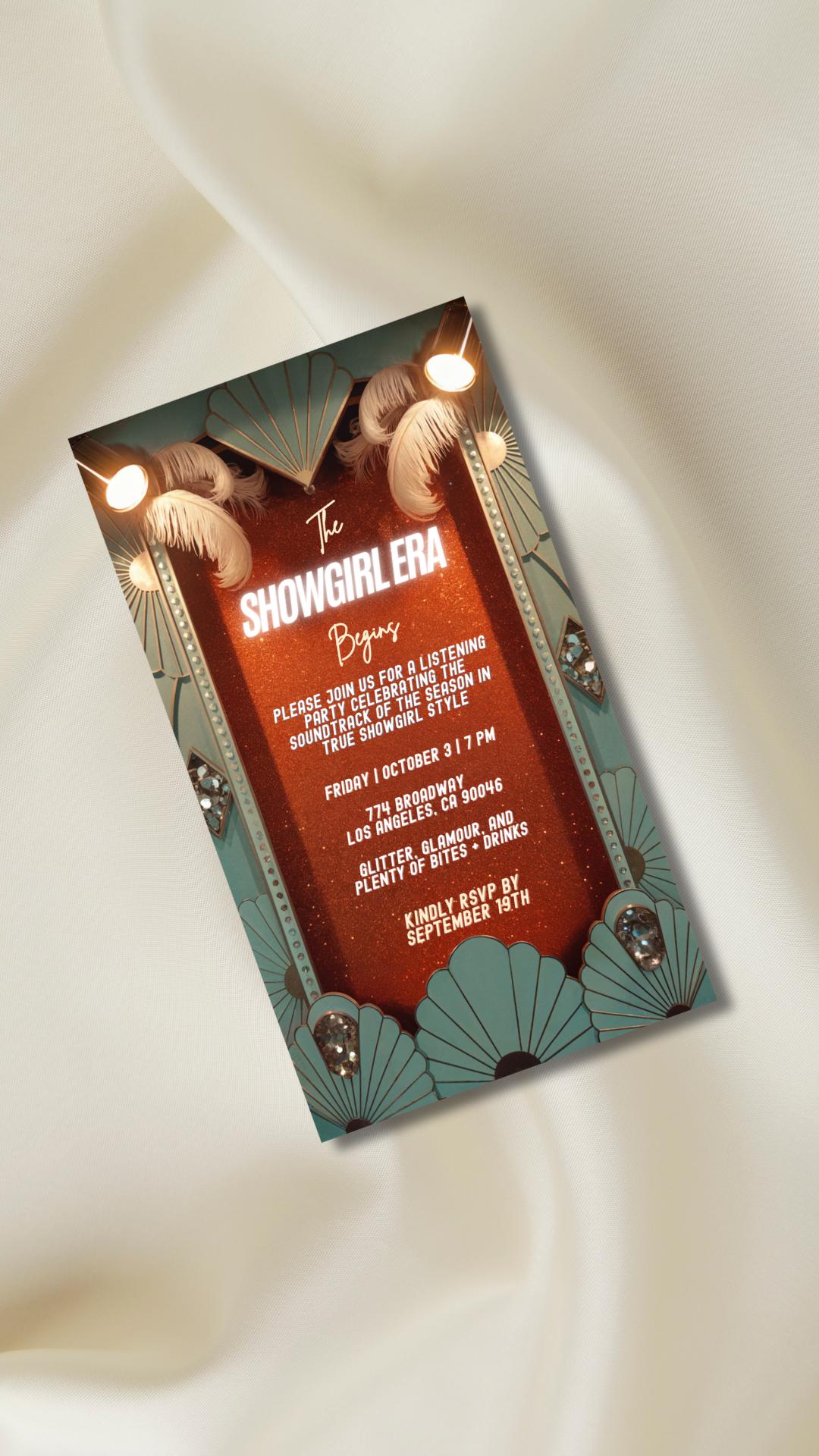アルバム　専用 Showgirl Album Listening Party Invitation Template: TLOAS Inspired