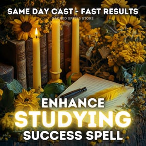 Enhance Studying Spell | Boost Concentration, Memory, and Academic Success | Personalized Spell for Better Grades and Learning