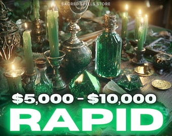 Rapid Money Spell Casting: Attract 5K-10K Fast | Powerful Wealth & Prosperity Ritual | Instant Money Magic Wealth Spell Cast Ritual Charms