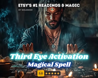Third Eye Opening Spell - Same Day Cast: Activate Psychic Abilities, Enhance Intuition, Spiritual Awakening Ritual, Spiritual Enlightenment