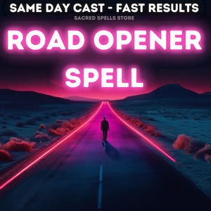 Road Opener Spell - Verwijder blokkades, negatieve energieverwijderingsspreuk, open deuren van kansen, nieuwe ervaringen, ontsluit jouw pad naar succes