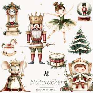 Quebra-nozes clip art Natal Quebra-nozes gráfico PNG bailarina download digital Natal conto de fadas clipart inverno conto de fadas ilustrações