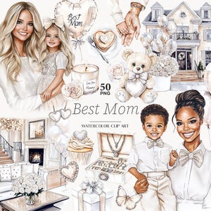 Imágenes prediseñadas de madre y bebé PNG Neutral Día de la Madre Imágenes prediseñadas de mamá e hija PNG Imágenes prediseñadas de mamá e hijo Imágenes prediseñadas de vida de mamá Archivos de descarga digital