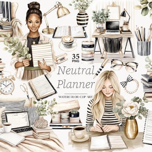 Planner meisje clipart planner meisje illustraties neutrale planner clipart planner illustraties beige planner clipart levensstijl clipart mode png