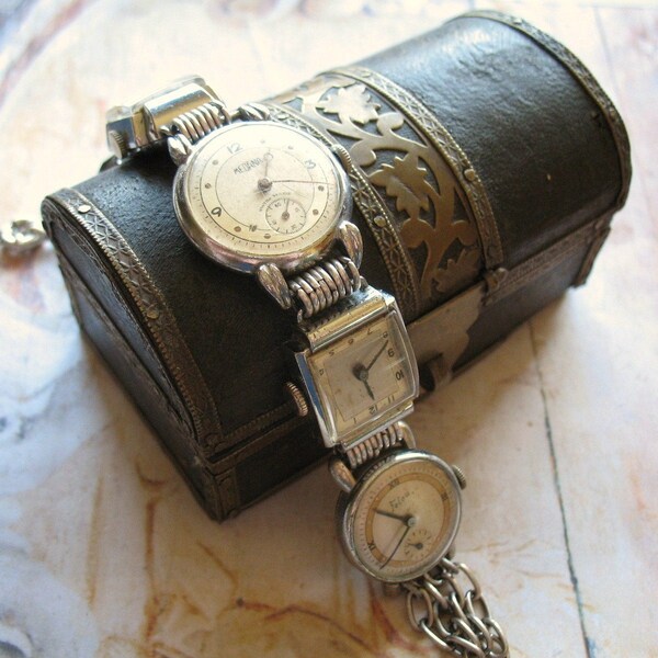 Past Times - Vintage Art Deco Handmade Watch Bracelet