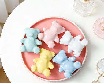 Cute Bear Cabinet Knobs, Cartoon Kids Room Drawer Pulls, Single Hole Wardrobe Handles, Fun Furniture Knobs, Children's Cabinet Hardware