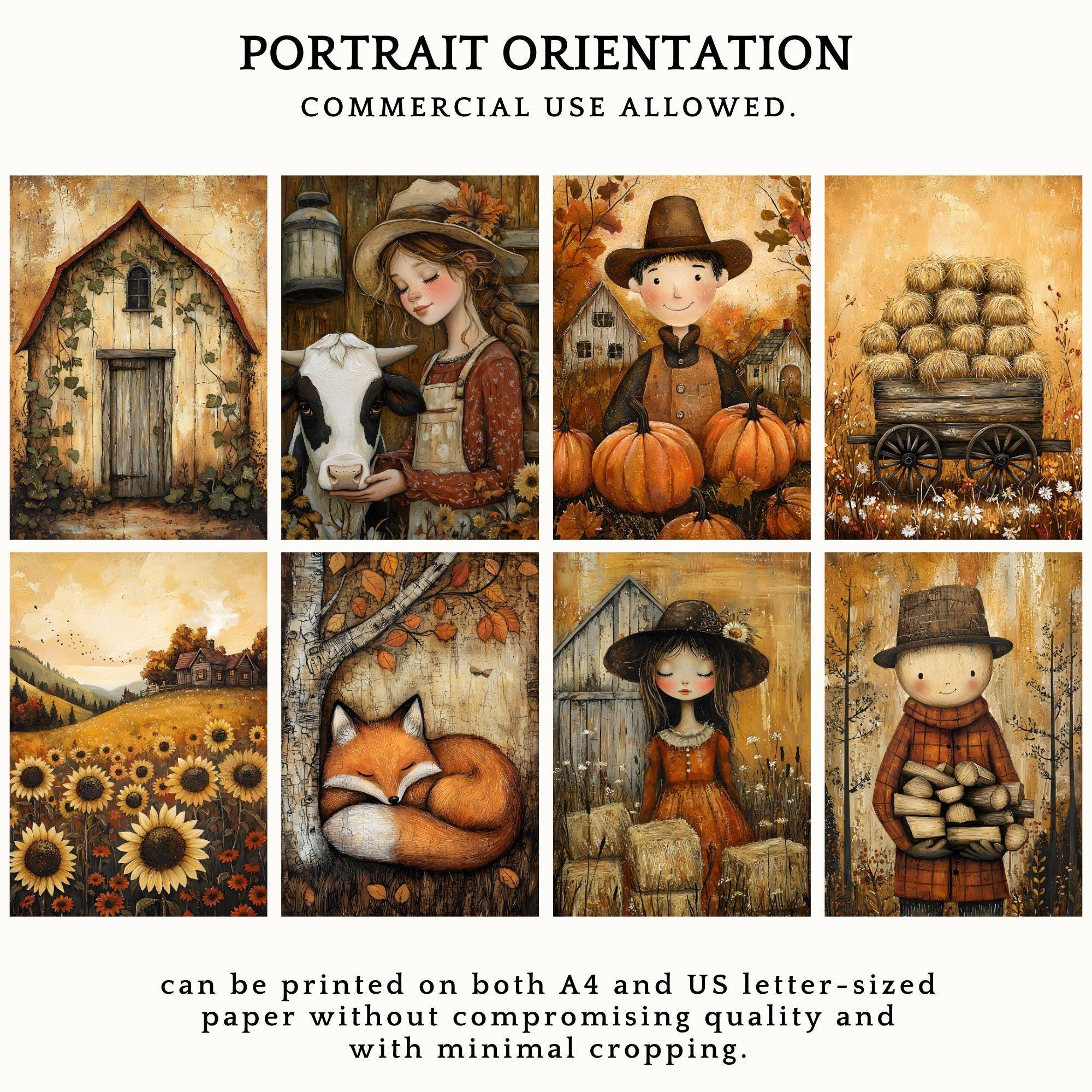 Rustic Post Character Whimsical Characters Farm Life, Rustic Folk Art illustrations ...