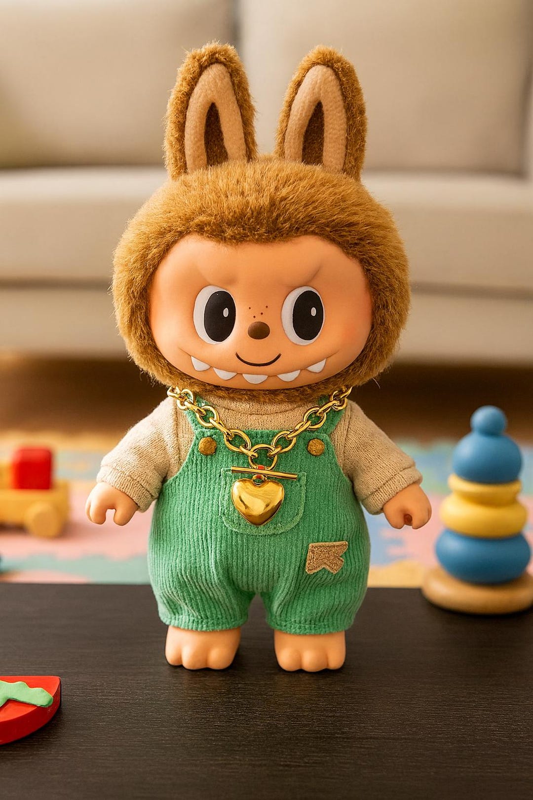 ＬＡＢＵＢＵ Popmart k18ネックレス POP-MART Labubu Pronounce - Wings Of Fortune Plush Pendant