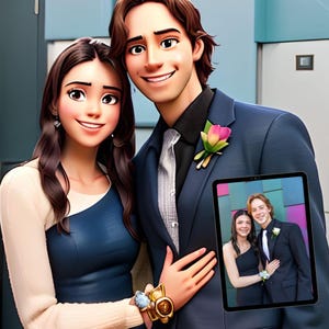 Cartoon Portrait from photo Christmas Pixar Character cartoon drawing Custom Cartoon Portrait Cartoon Me Pixar Style Custom Anime portrait
