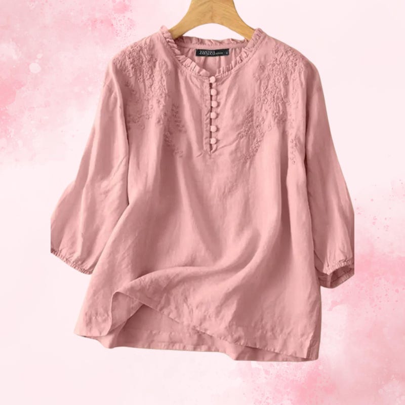 Embroidered Sleeveless Blouse