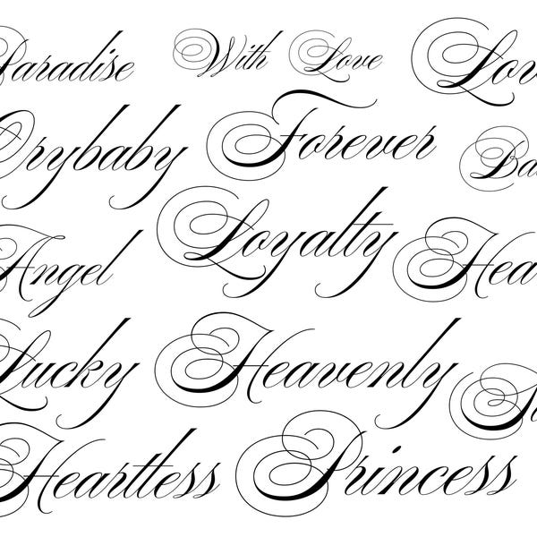 Cursive Writing Tattoo - Etsy UK