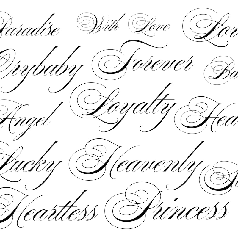 Cursive Writing Tattoo - Etsy UK